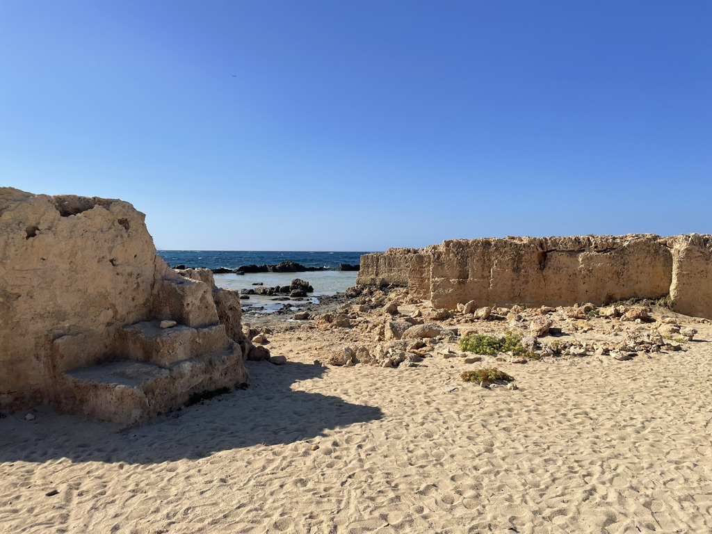 Rocky beach near Stavros